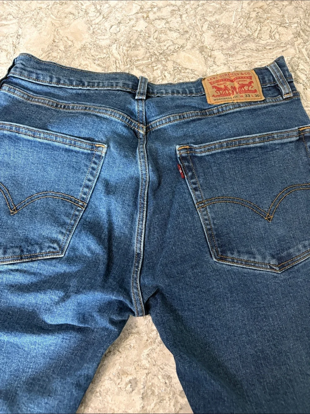 Levi's Men's Dark Blue Denim Jeans